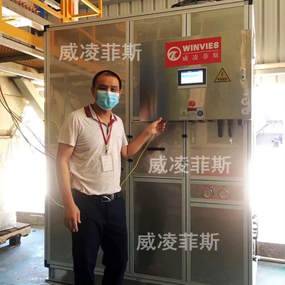 小型箱式污泥干化机丨汽车工业污泥烘干丨料斗堆积式烘干丨叉车上料污泥干化案例